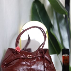 حقيبه يد برغندي