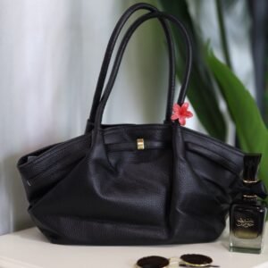 حقيبة حمل أنيقة بنقشة الليتشي القديمة للنساء